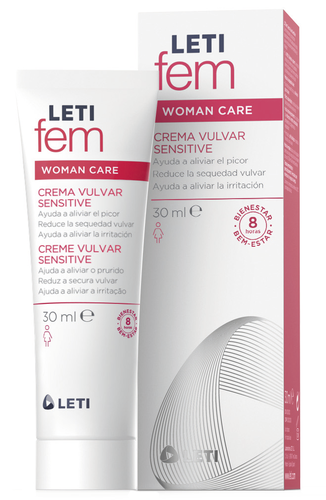 Letifem Woman Care Sensitive Vulvar, Cream, 30ml