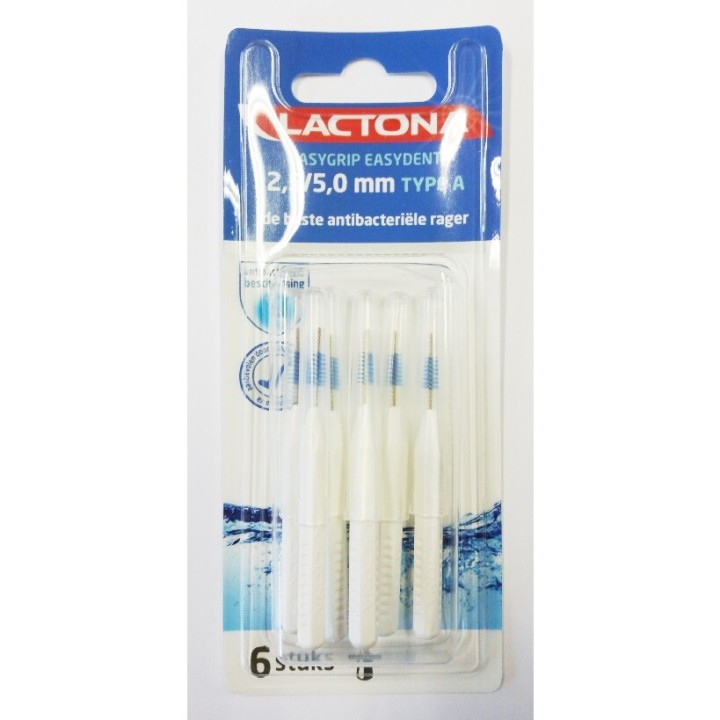 Lactona Interdental Type A (White), Cleaner, 6+1 x 2,5-5mm