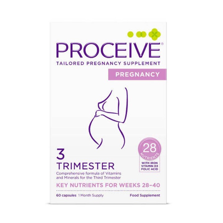 Proceive Pregnancy Trimester 3, Caps, 60 x 28-40W