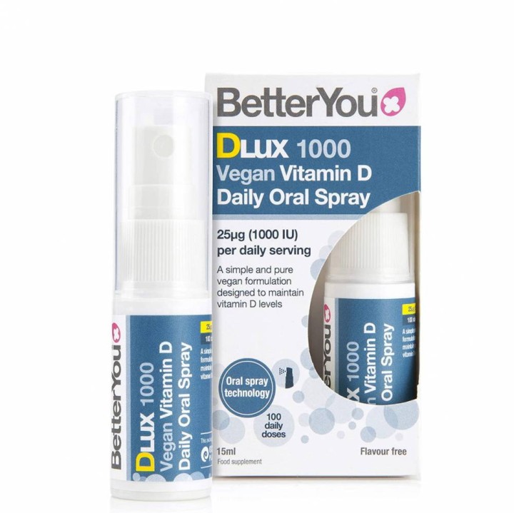 Better You Dlux 1000 Daily Vitamin D, Oral Spray, 15ml x 1000iu/25mcg