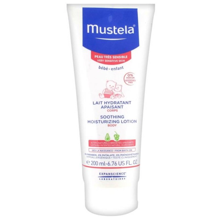 Mustela Soothing Moisturizing Body, Lotion, 200ml