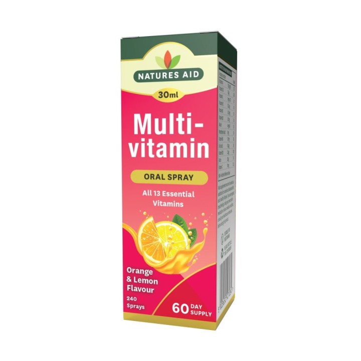 Natures Aid Multi - Vitamin Orange & Lemon, Oral Spray, 30ml
