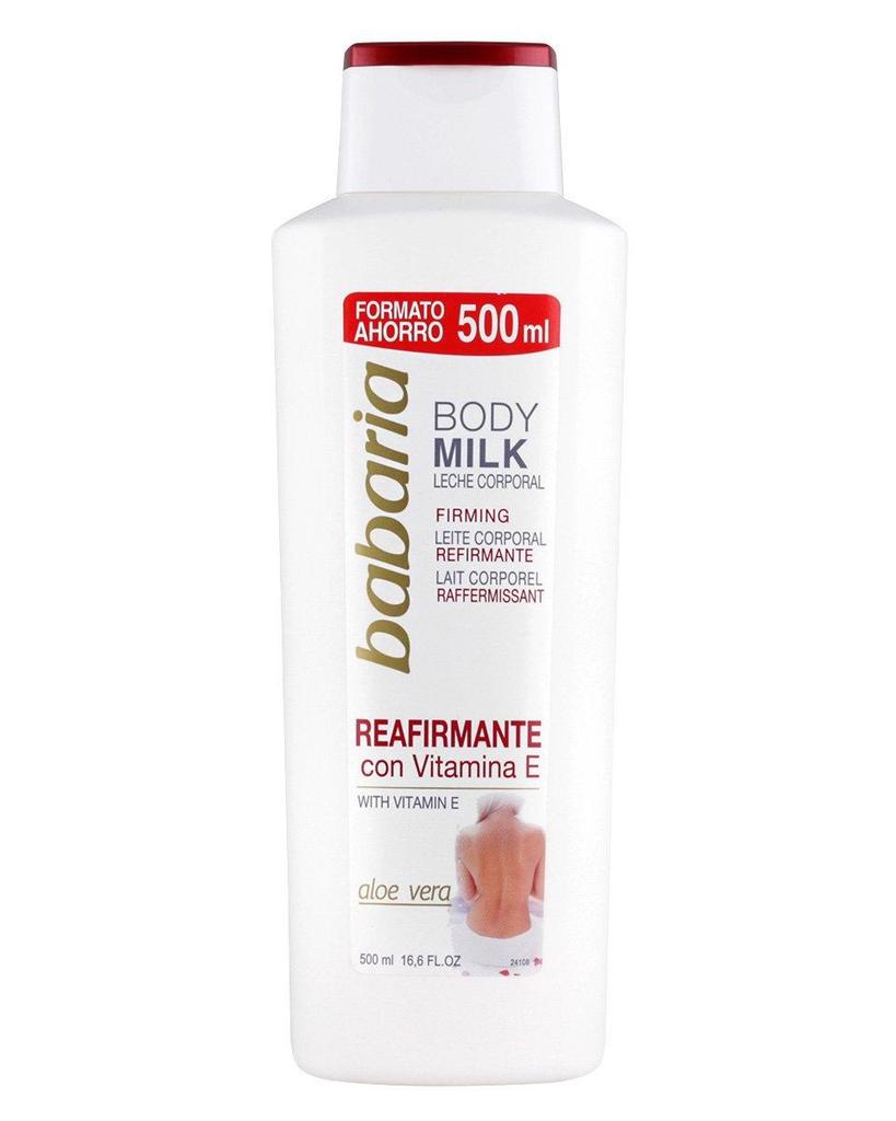 Babaria Aloe Vera W/ Vitamin E, Body Milk, 500ml (400