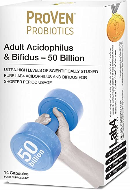 Proven Probiotics Adult Acidophilus & Bifidus - 50 Billion, Capsules, 14
