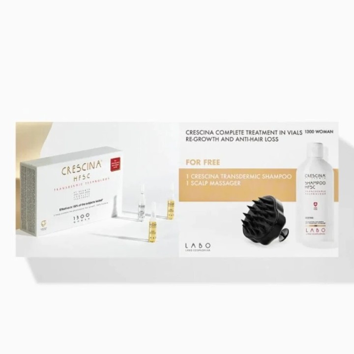 Crescina 1300 Compl Woman +shampoo, Ampoules