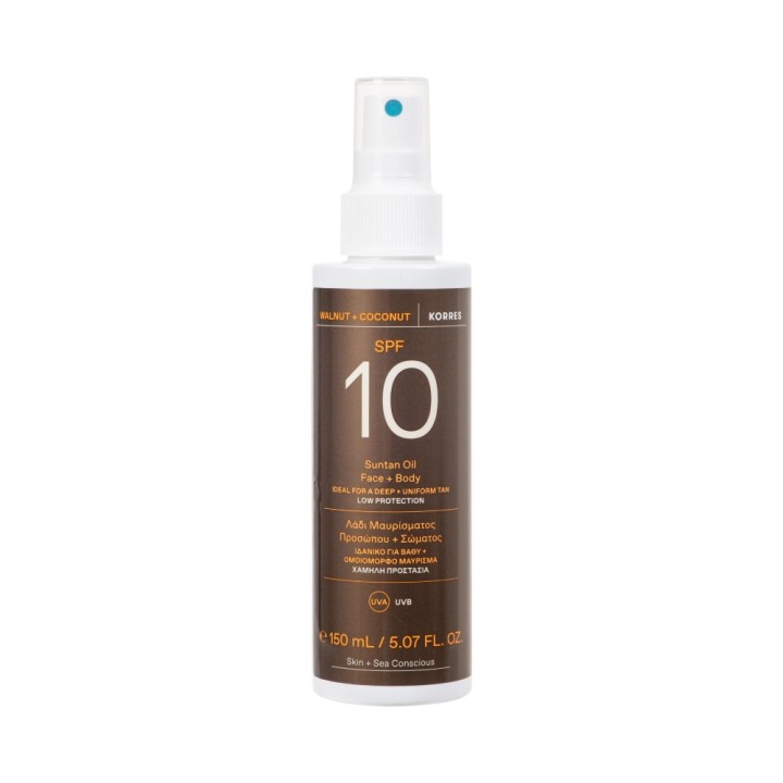 Korres Walnut + Coconut Spf10 Sustain Face + B, Oil, 150ml