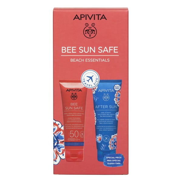 Apivita Bee Sun Safe Spf50 Hydra Fresh Face & Body, Set, 2x100ml