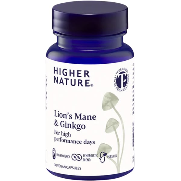 Higher Nature Lion's Mane & Ginkgo, Vegicaps, 30