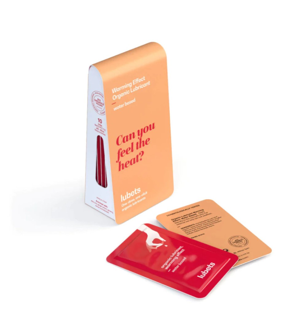 Luberts Organic Water Based Warming Lubricant 10 S, Gel