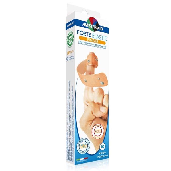 Master Aid Forte Elastic Finger, Cerotti, 10 x 150x20mm