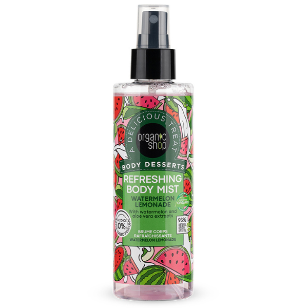 Organic Shop by Natura Siberica Body Desserts Watermelon Lemonade Refreshing Body Mist, 200ml