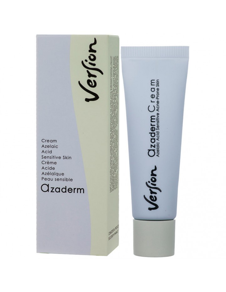 Version Azaderm Cream Care Sensitive Acne Prone Skin Types 30Ml