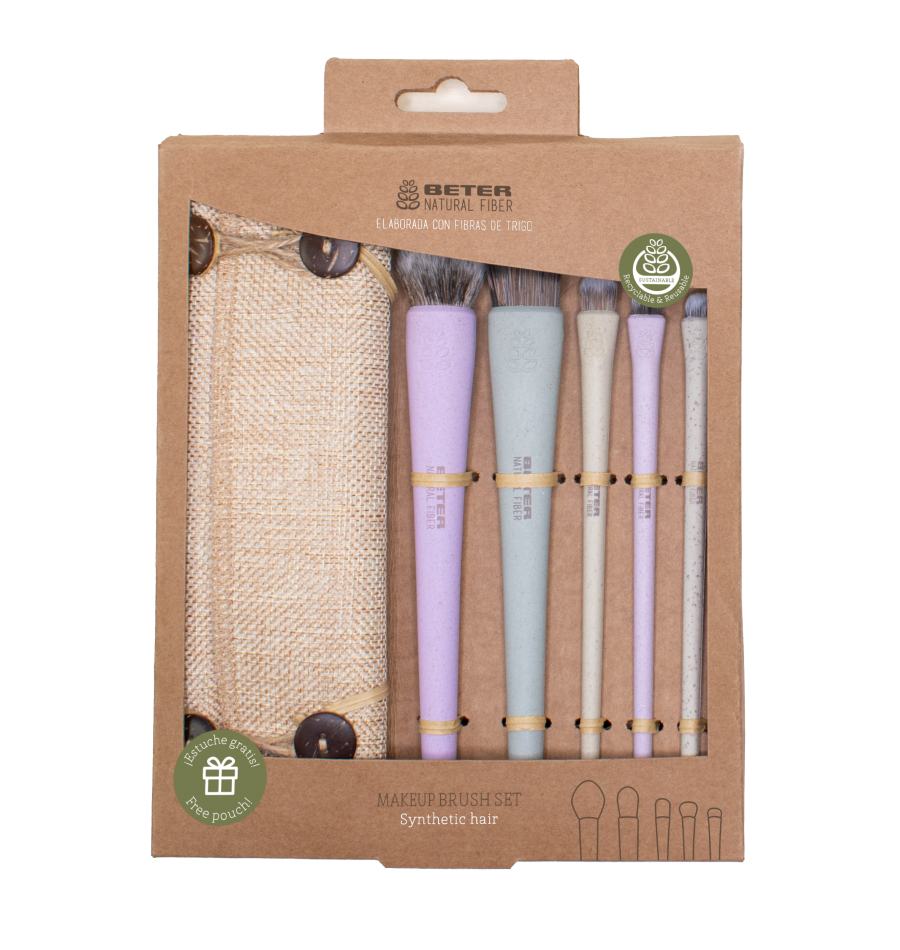 BETER Woman Skin Set  NATURAL FIBER MAKE UP BRUSH SET