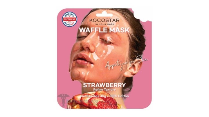 Kocostar Waffle Mask Straweberry Refine Texture,38gr
