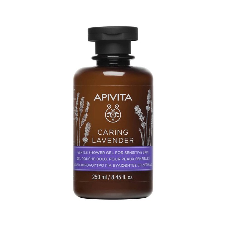 Apivita Caring Lavender Gentle Shower Gel For Sensitive Skin 250ml