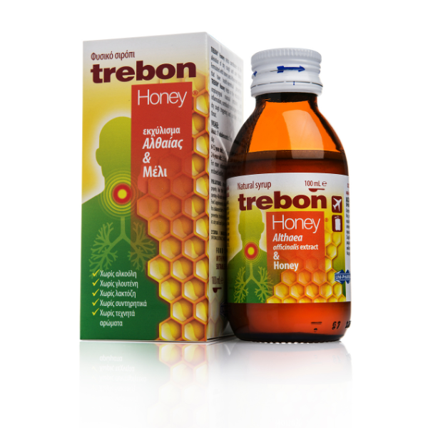 Unipharma Trebon Honey Natural Syrup, 100Ml