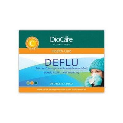 Diocare Deflu Concentrated Herbal Extracts For Relief From Winter Symptoms 30 Tablets