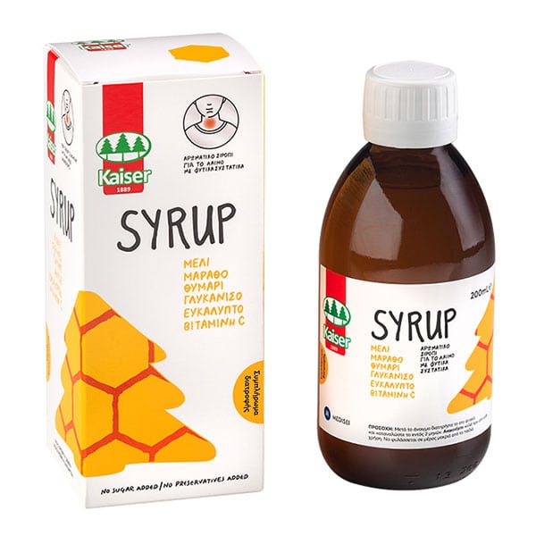 Kaiser Syrup Flavored Syrup For Sore Throat And Cough 200ml