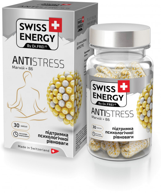 Swiss Energy Antistress Magnesium +B6 30 Capsules