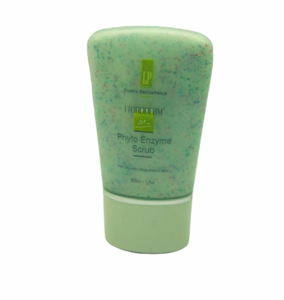 Floroderm Phyto Enzyme Soothing Scrub Exfoliating Cream Care For Oily Sensitive Skin 50Ml