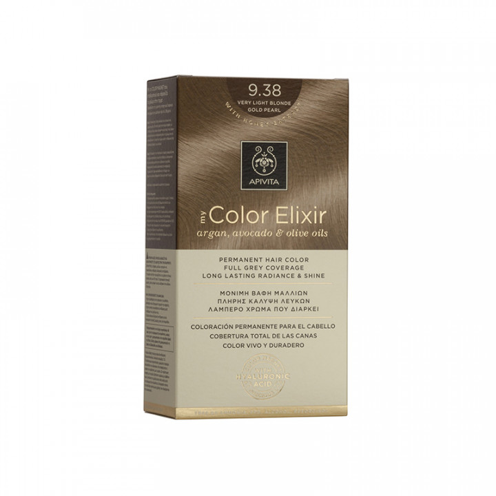 Apivita Hair Dye My Color Elixir 9.38 Very Light Blonde Gold Pearl