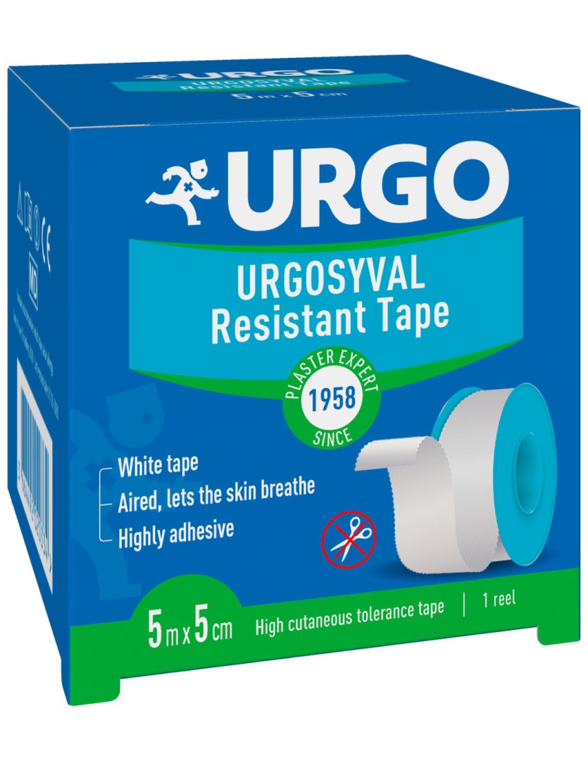 Urgo Urgosyval Hypoallergenic Plaster 5 Cm X 5 Meters