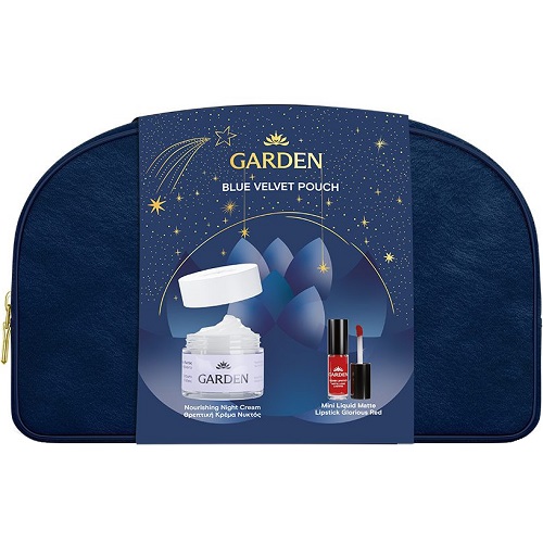 GARDEN FESTIVE SET BLUE VELVET POUCH