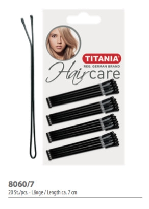 Titania Black 7Cm Hair Clips