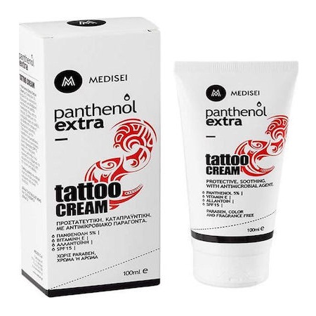Medisei Panthenol Extra Tattoo Cream Vitamin E & Allantoin Waterproof 100ml
