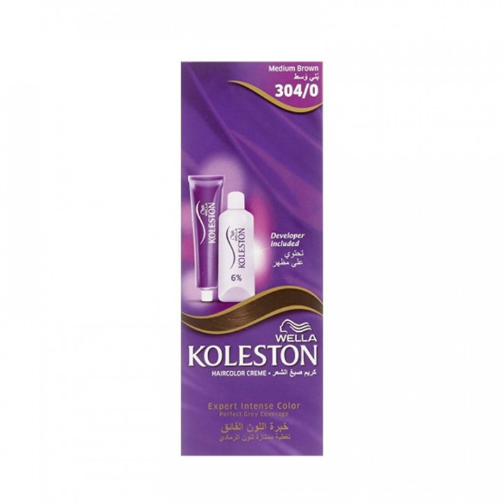 Wella Koleston 304/0 Color Cream Medium Brown Hair Dye