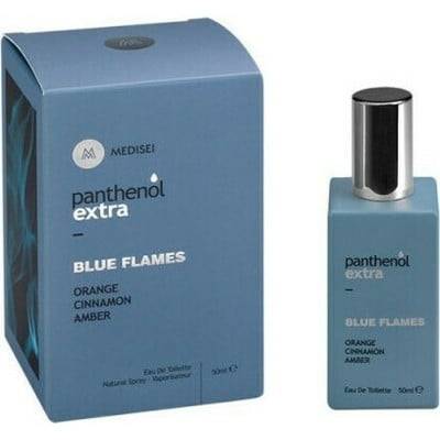 Panthenol Extra Blue Flames Orange Cinnamon Amber Men Eau De Toilette Spray 50ml