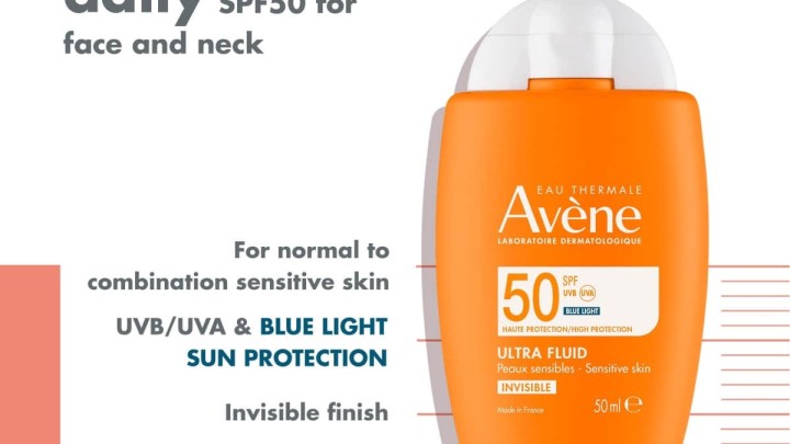 Avene Ultra Fluid Invisible Sunscreen Spf50 50Ml