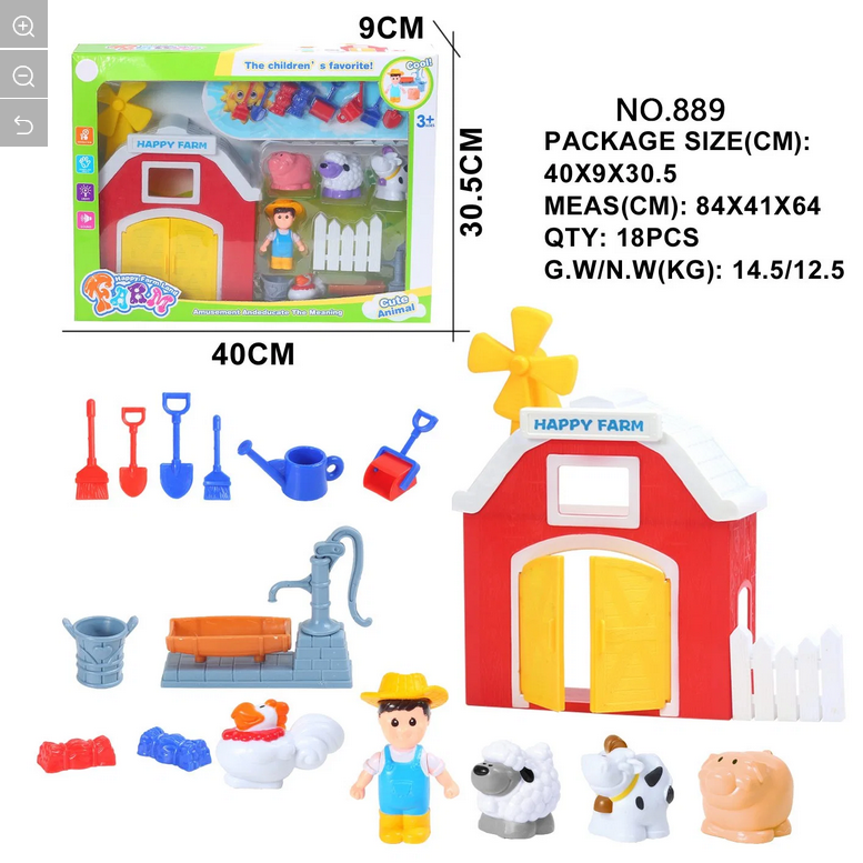 Farm set with animals and accessories