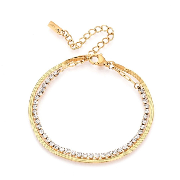 Perlarosa World Bracelet with Crystal Rhinestones