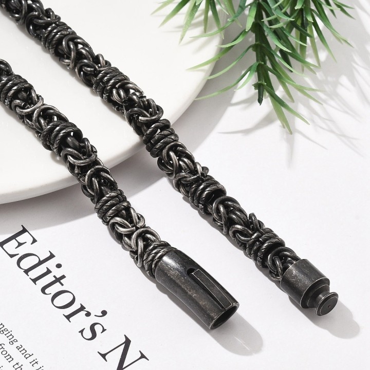 Perlarosa World Men’s Byzantine Chain Necklace