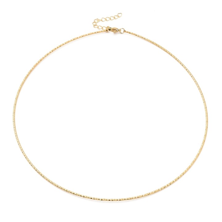 Perlarosa World Minimal Box Chain Choker Gold