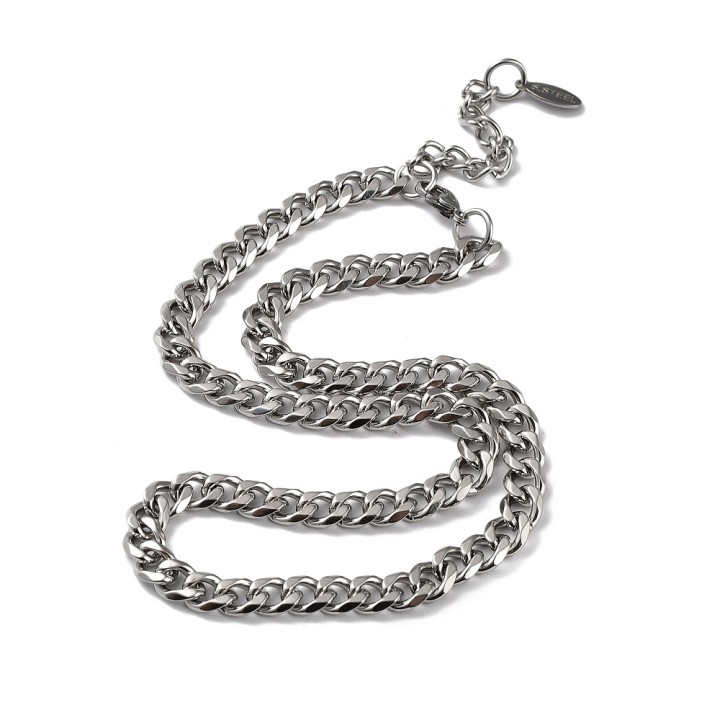 Perlarosa World Chunky Chain Statement Necklace  Silver
