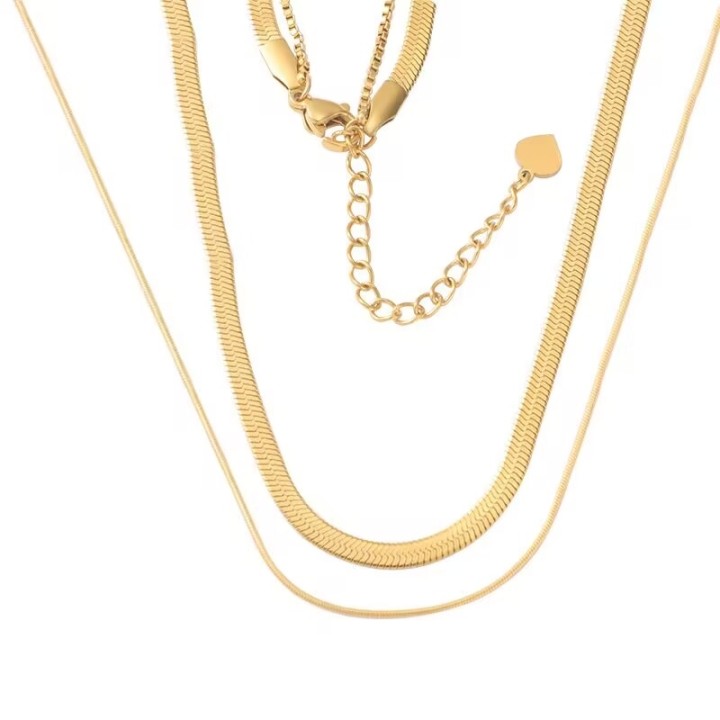 Perlarosa World Layered Snake Chains