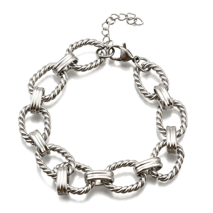 Perlarosa World  Bracelet – Bold & Timeless Chain Design Silver