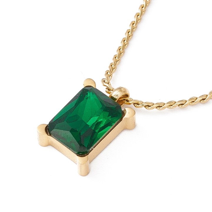 Perlarosa World Green Crystal Necklace