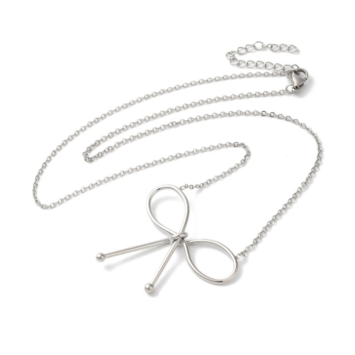 Perlarosa World Bowknot Necklace Silver