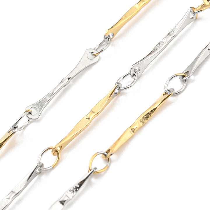 Perlarosa World Two-Tone Stainless Steel Jewelry Chain