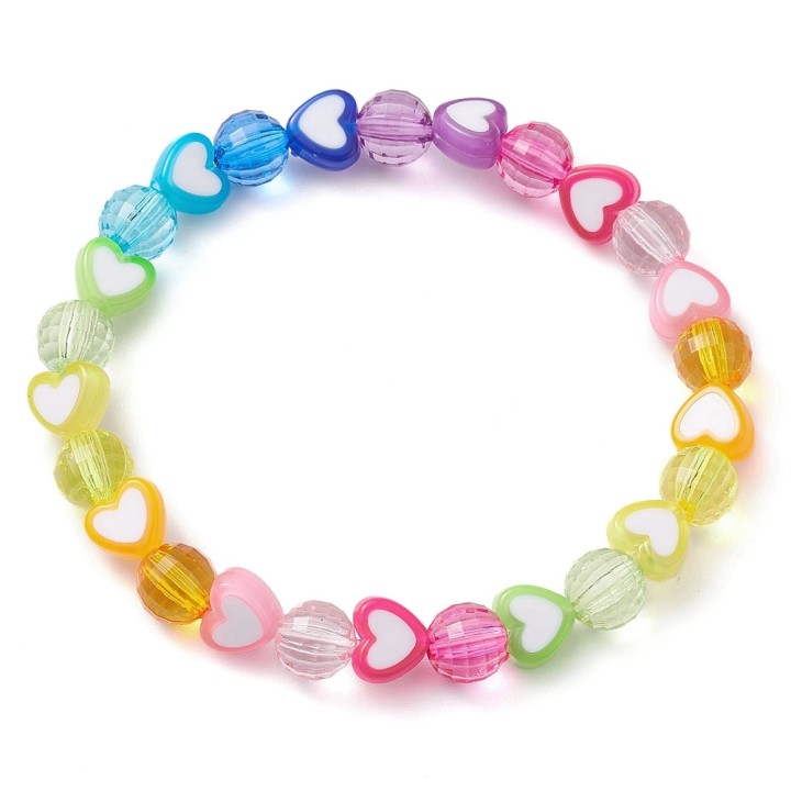 Perlarosa World Candy Heart Bracelet – Sweet & Playful Color Burst