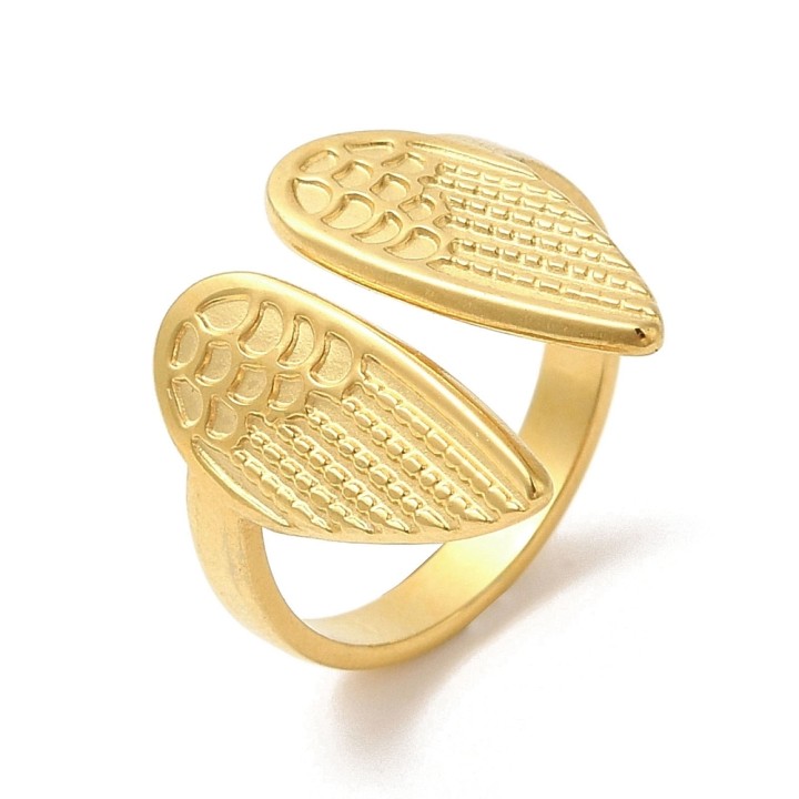 Perlarosa World  Ring – Wing Design Gold