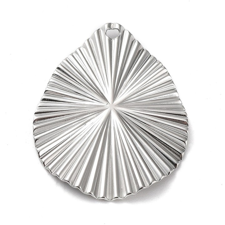 Perlarosa World Radiant Teardrop Pendants – Sculpted Shine with a Modern Edge Silver