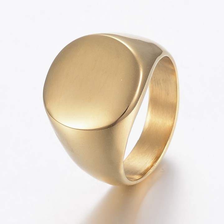 Perlarosa World Classic Bold Signet Ring – Timeless Simplicity, Modern Power
