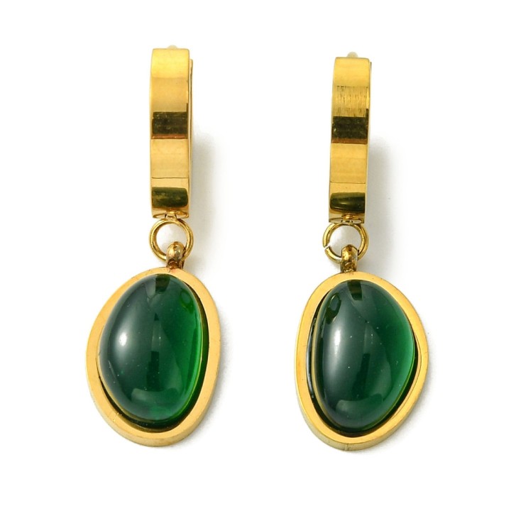 Perlarosa World Emerald Glow Earrings – Classic Elegance with a Modern Edge