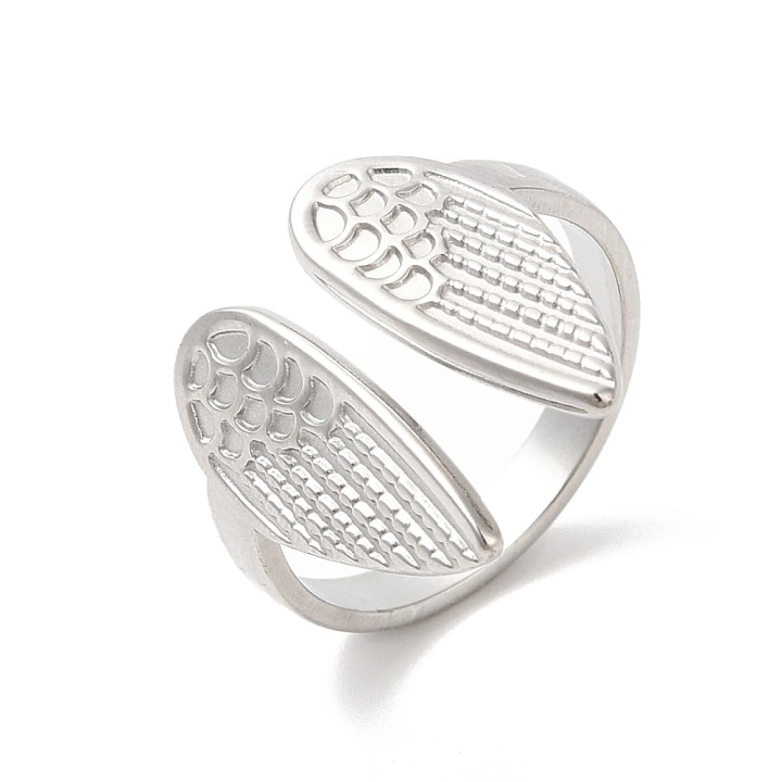 Perlarosa World  Ring – Wing Design Silver