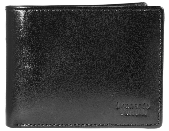Leonardo Verrelli Ανδρικό πορτοφόλι από γνήσιο δέρμα