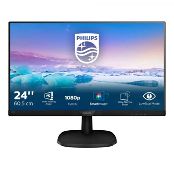 Philips V Line 243V7QJABF IPS Monitor 23.8" FHD 1920x1080 με Χρόνο Απόκρισης 5ms GTG